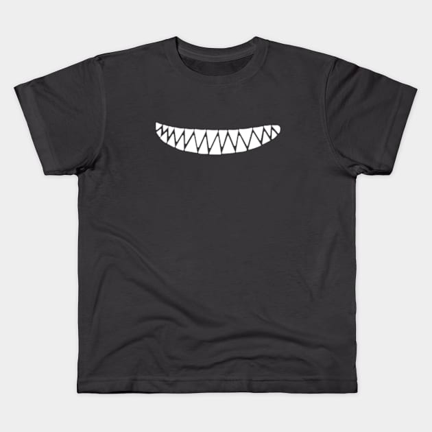 monster smile - monster mouth Kids T-Shirt by persa